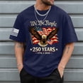 thumbnail image 2 of Usa Flag Shirts for Men 4th of July Shirt Men USA Patriotic American Flag T-Shirts Independence Day Outfits T Shirts Vintage Graphic Tees Dark BlueS (Dark Blue,S), 2 of 5