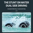 thumbnail image 5 of Trendix Remote Control Off-Road Car, Amphibious Crawler Truck Toy Electric 2.4GHz RC Stunt Vehicle 4 Wheels Drive Waterproof Rechargeable (BlueB), 5 of 8
