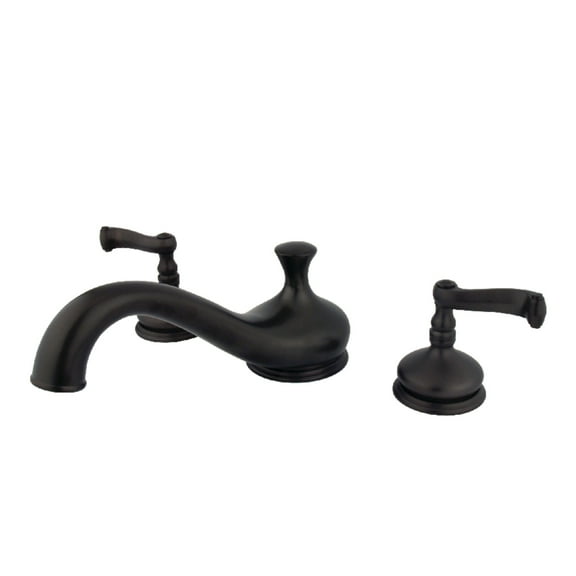 Kingston Brass KS3335FL Royale Two-Handle Deck Mount Roman Tub Faucet, Oil Rubbed Bronze