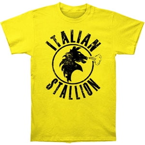 Water Stallion T-shirt - Rocky Men's Italian Stallion T-shirt Yellow