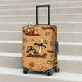 thumbnail image 6 of Gukieu Brown Mushrooms Print Suitcase Protective Cover, Elastic Zipper Buckle Suitcase Protective Cover, Suitable for Travel, Business Trip-X-Large, 6 of 7