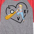 thumbnail image 3 of Toy Story - Bo Peep Baseball Love - Toddler And Youth Raglan Graphic T-Shirt, 3 of 6