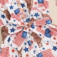 thumbnail image 7 of Okbabeha Girls 4th Of July Outfit Toddler Jumpsuit Shorts Star Print Sleeveless Rompers Playsuit + Belt Summer Cothes, 7 of 7