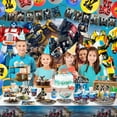 thumbnail image 2 of Transformers Birthday Decorations, 114pcs Transformers Tableware - Brown Banner Balloons Cake Topper Backdrop Plates Tablecloth Etc Party Supplies, 2 of 7