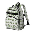 thumbnail image 2 of Tractor and Harvesters Gray Pattern Cute School Backpack Bag for School with Padded Back and Adjustable Shoulder Straps 15.25"x11.5"x5.25", 2 of 5
