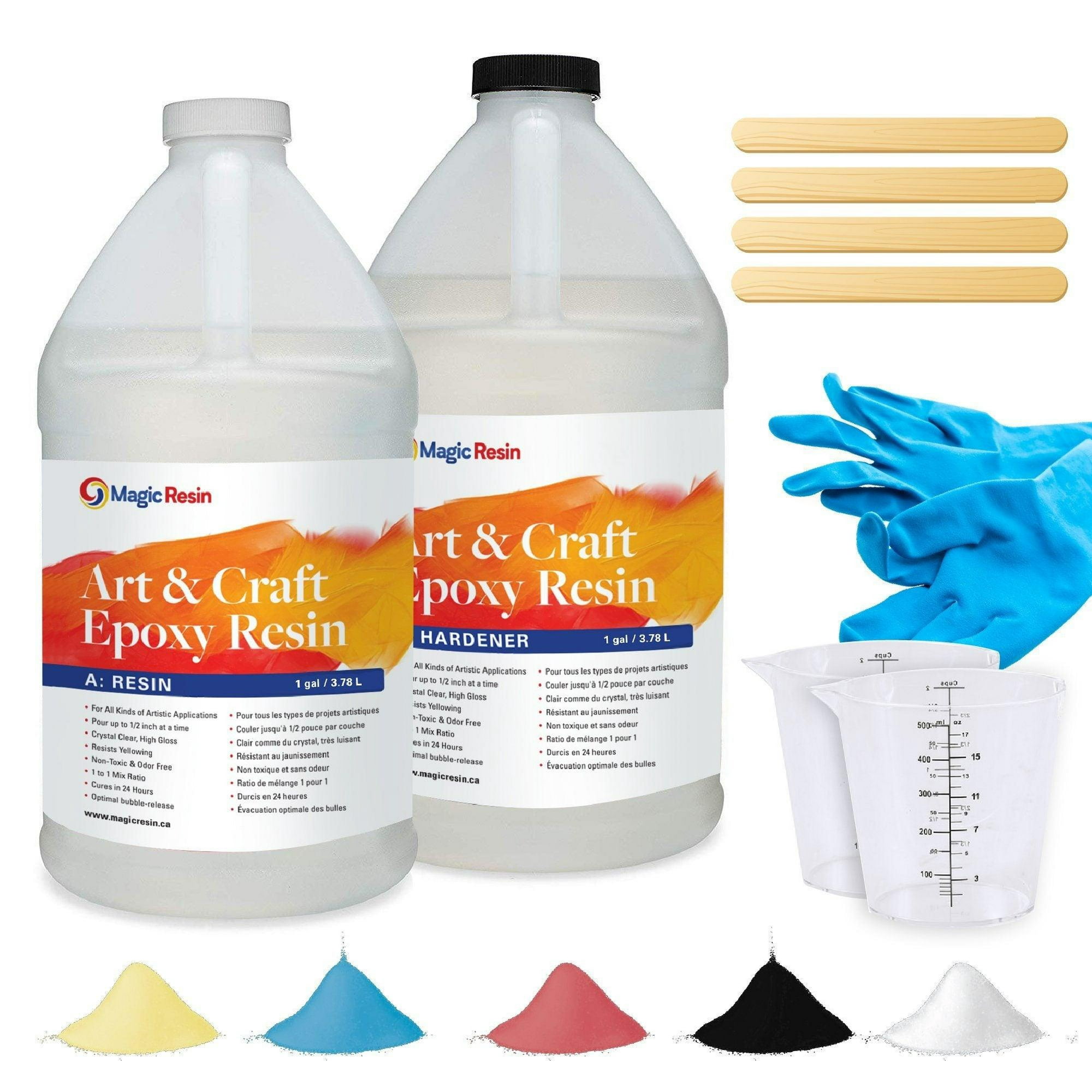 Magic Resin 2 Gal 7.6 L Art Craft Epoxy Resin Kit Low Voc Low Odor Crystal Clear Other 2 Gal