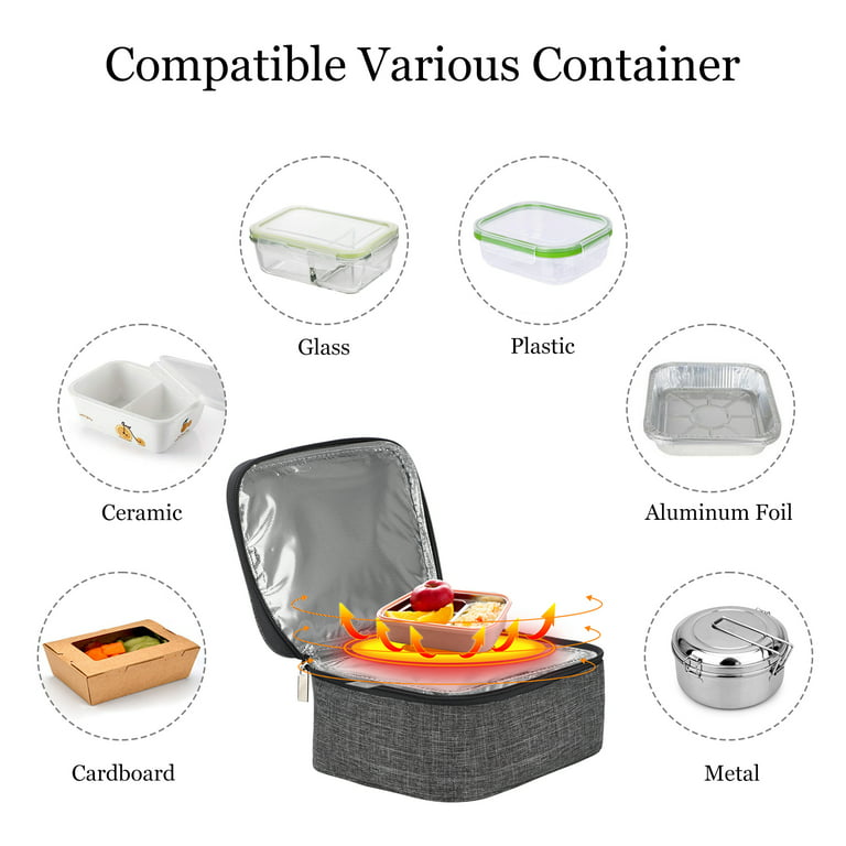 Aotto portable oven personal food warmer - 110v portable microwave mini  oven, heated lunch box for cooking