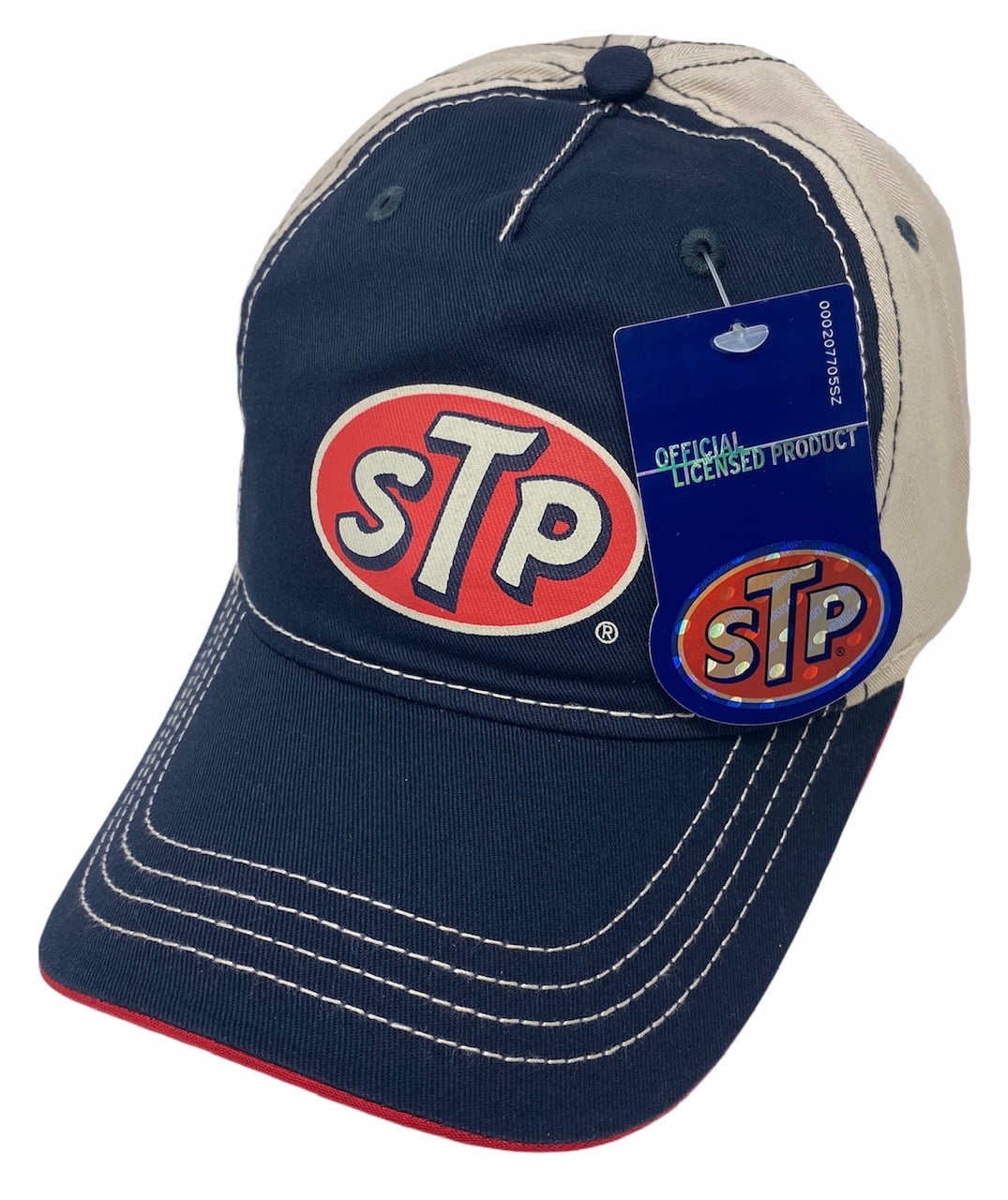 Retro Adjustable Hat Cap - Navy/Cream 