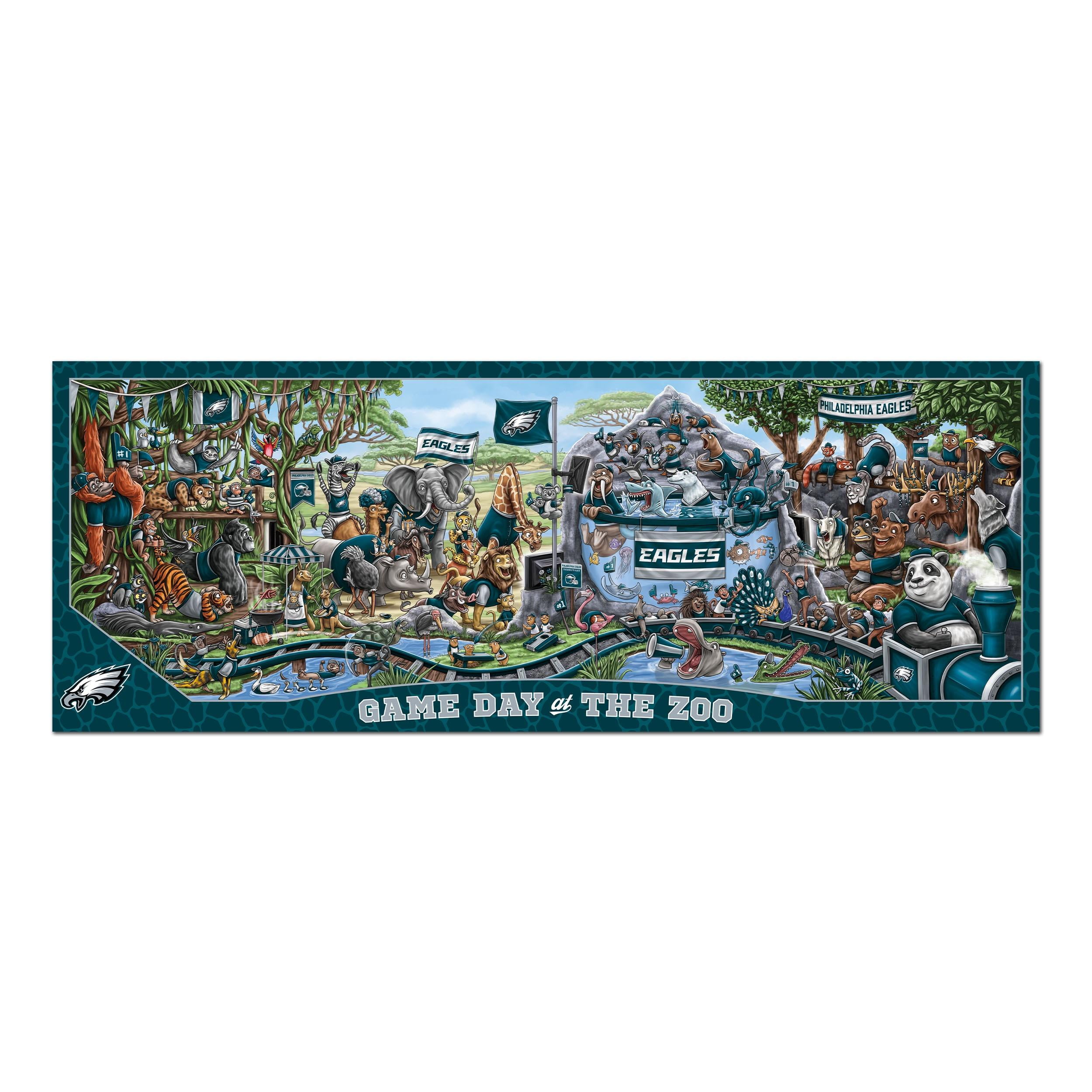 YouTheFan NFL Philadelphia Eagles Game Day at the Zoo - 500 pc Puzzle