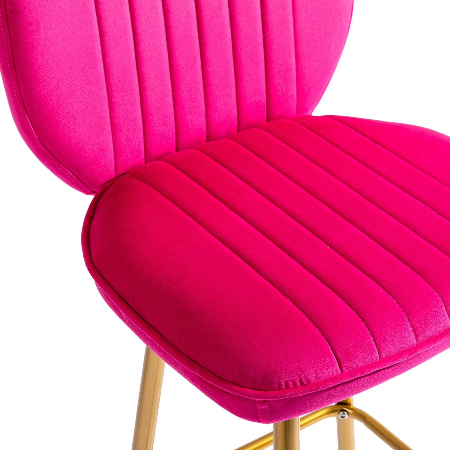 Kepooman Modern Design Bar Stools Set of 1 with Back for Bar Counter, Rose Red Kepooman Modern Design Bar Stools Set of 1 with Back for Bar Counter, Rose Red