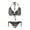Christmas Snowman Print, variant on chaqlin Highland Cow Halter Triangle Bikini Set Two Piece Tie Side Bathing Suit for Beach & Pool Vacation Sexy Quick Dry Swimwear for Women