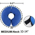 thumbnail image 5 of Soft Dog Cone Collar for Large Medium Small Dogs and Cats After Surgery, Inflatable Dog Neck Donut Collar, Inflatable Cat Cone Collar, E-Collar for Dogs Recovery, Dog Cones Alternative (M), 5 of 6