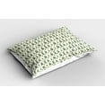 thumbnail image 2 of Ambesonne Woodland Pillow Sham 2 Pack, Green Tones Forest Trees, 26"x20", Pale Reseda Green Ivory, 2 of 3