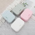 thumbnail image 6 of Unique Bargains 1 Pc Portable Soap Holder Pink Soap Holder for Bathroom 4.33"x3.15"x1.97", 6 of 6