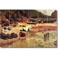 thumbnail image 1 of Ceramic Tile Mural-Albert Bierstadt Waterfront Painting 15. 36" w x 24" h using (24) 6 x 6 ceramic tiles, 1 of 3