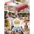 thumbnail image 5 of Red Ombre Table Cloth, Red White Gradient Modern Abstract Art Waterproof Tablecloth for Rectangle Tables, Reusable Washable Fabric Table Cover for Restaurant Kitchen Dining Tables 52"x70", 5 of 6