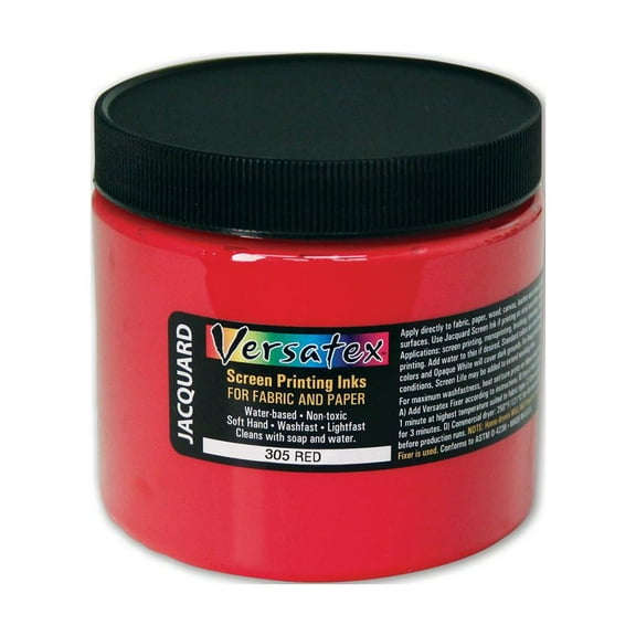 Jacquard Versatex Screen Printing Ink, 16 oz., Red