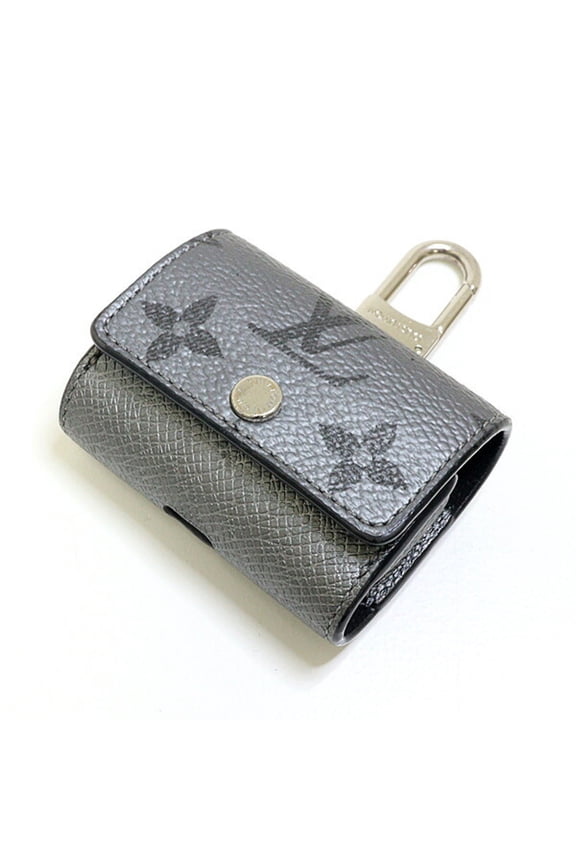 Pre-Owned Louis Vuitton LV Earphone Pouch M77285 Taigarama Gray