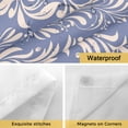 thumbnail image 4 of No Hook Shower Curtains with Snap-in Liner Set, Blue Floral Waterproof Hotel Style Bathroom Shower Curtain, Spring Flowers Pattern Plants Simple Vintage Breathable Mesh Top Bath Curtains 72''x84'', 4 of 9