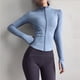 thumbnail image 2 of Chaqueta deportiva para mujer, abrigo de Yoga con cremallera, ropa de secado rápido, chaqueta deportiva, sudaderas con capucha para correr, ropa deportiva con agujero para el pulgar, Top de entrenamie, 2 of 5