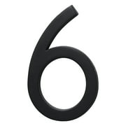 HY-KO 6 Black Floating Mount House Number 6