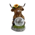 thumbnail image 4 of Adorno de estatua de las Tierras con luces solares, regalo, encantadora escultura de animal, lámpara de paisaje, accesorio para patio., 4 of 8