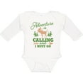 thumbnail image 3 of Inktastic Vintage Adventure is Calling and I Must Go with Moose Boys or Girls Long Sleeve Baby Bodysuit, 3 of 5
