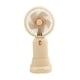 thumbnail image 2 of Ventilador portátil de mano, sacapuntas, recargable por USB, silencioso, mini ventilador personal beige, 2 of 9