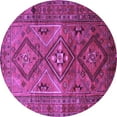 thumbnail image 1 of Ahgly Company Indoor Round Southwestern Purple Country Area Rugs, 6' Round, 1 of 4
