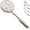 3. Rose Gold, variant on ReaNea Kitchen Strainer Spider Skimmer Spoon for Cooking, Stainless Steel Tomato Food Slotted Pasta Spoon for Frying