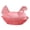 Frosted Pink, variant on Zonest Glass Candys Jar with Lid Hen on Nest Candy Dish,Candy Cookie Jar Biscuits Food Storage Container Decorative Snacks Bowl