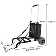 VEVOR Beach Carts for the Sand, w/ 10" PVC Balloon Wheels, 165LBS