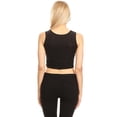 thumbnail image 3 of Summer Womens Vest Sparkle Stripe Front Sequin Slim Fit Cropped Casual Tank Tops, 3 of 5