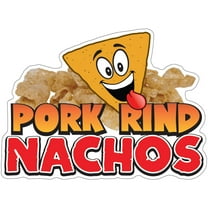 Pork Rind Nachos 16" Decal Concession Stand Food Truck Sticker