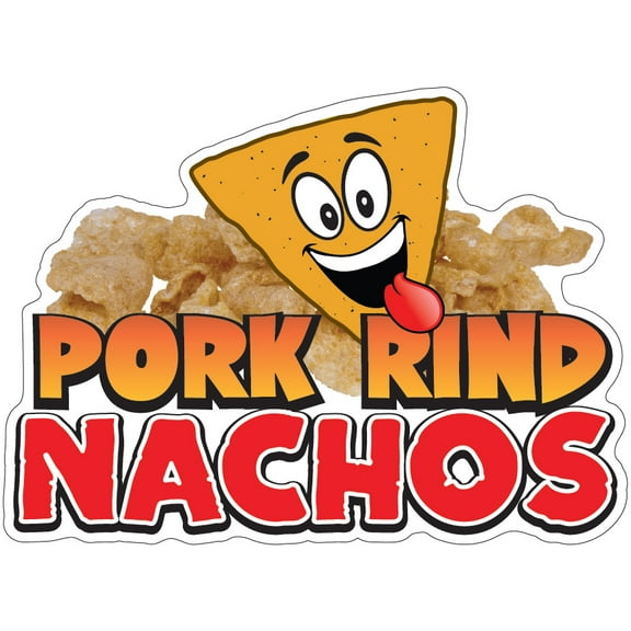 Pork Rind Nachos 16" Decal Concession Stand Food Truck Sticker