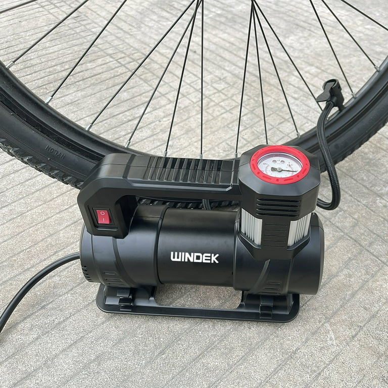 WINDEK Tire Inflator Portable Air Compressor, 120psi, 120V AC