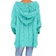 thumbnail image 4 of ICHUANYI Clearance Women Fashion Loose Large Size Color Hood Long Sleeves Sweater Tops(Sky Blue, S) ICHUANYI WER2023081014885, 4 of 8