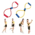 thumbnail image 2 of Resistance Band Yoga Pilates Abs Exercise Stretch Fitness Tube Workout Bands, Random delivered, 2 of 7