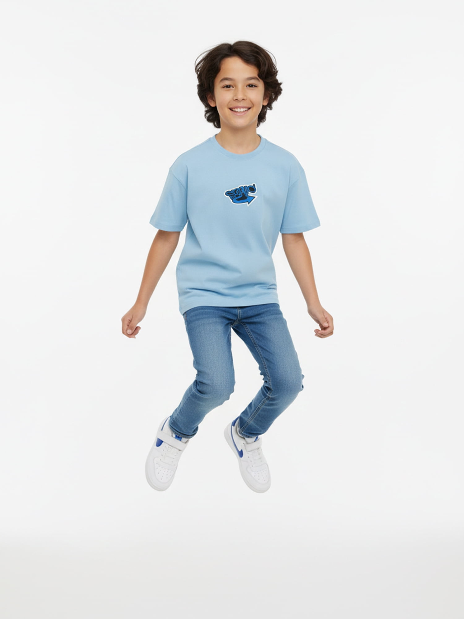 Sonic the Hedgehog Boys' Embroidered Tee with Short Sleeves, Sizes 4-18
