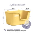 thumbnail image 4 of Arenero Para Gato Caja De Arena Grande Con Pala Esquimal Pets Color Amarillo, 4 of 6