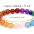 thumbnail image 3 of Pulsera natural de 7,5 pulgadas elástica de 8 mm (0,31 pulgadas) redonda - Cuentas de cuarzo curativo - Pulseras para mujeres, hombres y niñas, regalos (Unisex), 3 of 5