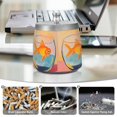 thumbnail image 6 of Yayeee Ashtray with Lid for Cigarette Smokeless Stainless Steel Home Ash Holder, Goldfish, 6 of 7