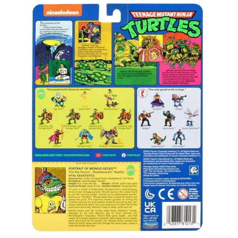 TMNT Toys: Classic Mondo Gecko Battle Shell Hero Figurine