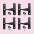 thumbnail image 2 of Renovators Supply Cabinet Catch Black Wrought Iron .375in Offset 2.5in W Set of 4, 2 of 3