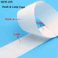 thumbnail image 1 of 25mm Wide Stick-on Hook & Loop Fastener Tape Nylon Self Adhesive Sticker Back Removable Hook Loop Tape DIY Craft Accessories Sew-on white 25mm 5 meter, 1 of 6