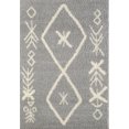 thumbnail image 2 of A2Z Rug Tapis Moderne & Traditionnel Marocain 5534 Gris Clair Shaggy, 2 of 7