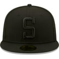 thumbnail image 2 of Men's New Era Pittsburgh Steelers Black on Black Alternate Logo 59FIFTY Fitted Hat, 2 of 5
