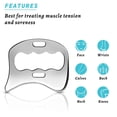 thumbnail image 4 of Herramienta raspadora muscular Gua Sha AICNLY de acero inoxidable 2 en 1, 4 of 6