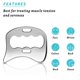 thumbnail image 4 of Herramienta raspadora muscular Gua Sha AICNLY de acero inoxidable 2 en 1, 4 of 6
