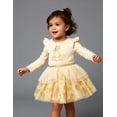 thumbnail image 6 of Disney Toddler Girls Princess Long Sleeve Ballerina Tutu Dress (Yellow, 5), 6 of 7